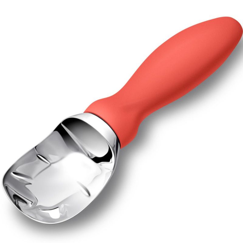 Cuchara para helado Rainspire de acero inoxidable color naranja