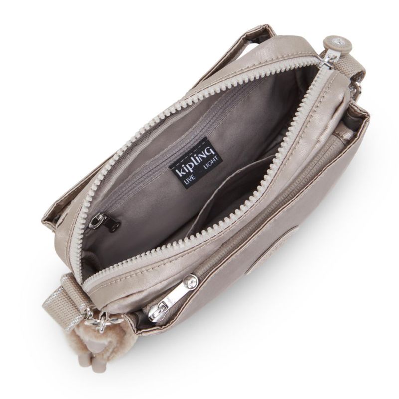 BOLSO Kipling Abanu 20x135x75 cm Plateado (Metálico)