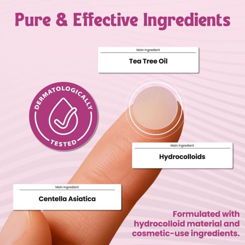 Parche para granos Andlane 344 piezas – 7 tamaños hidrocoloide