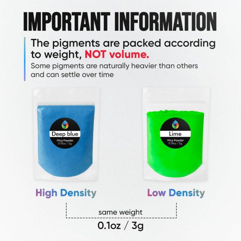 Set de Pigmentos de Mica en Polvo para Resina Artesanal 30 Colores 150 g