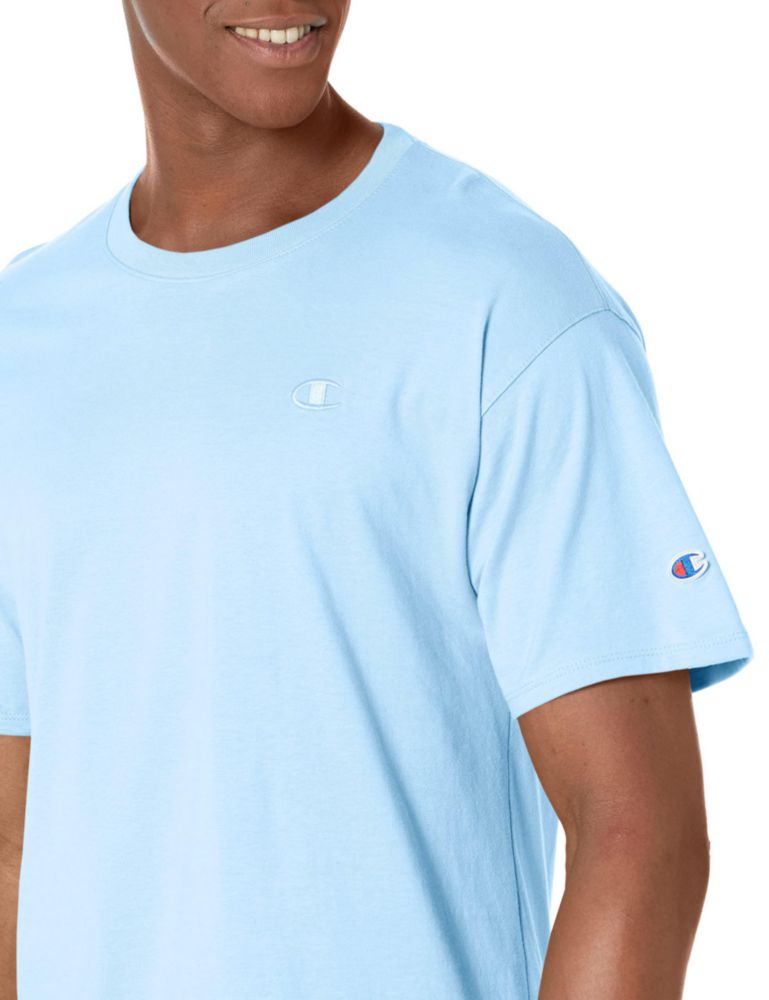 Camiseta Champion XXL Azul Suizo de Algodón