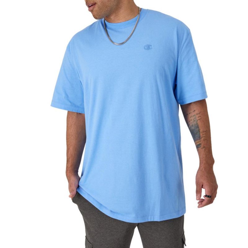 Camiseta Champion XXL Azul Suizo de Algodón