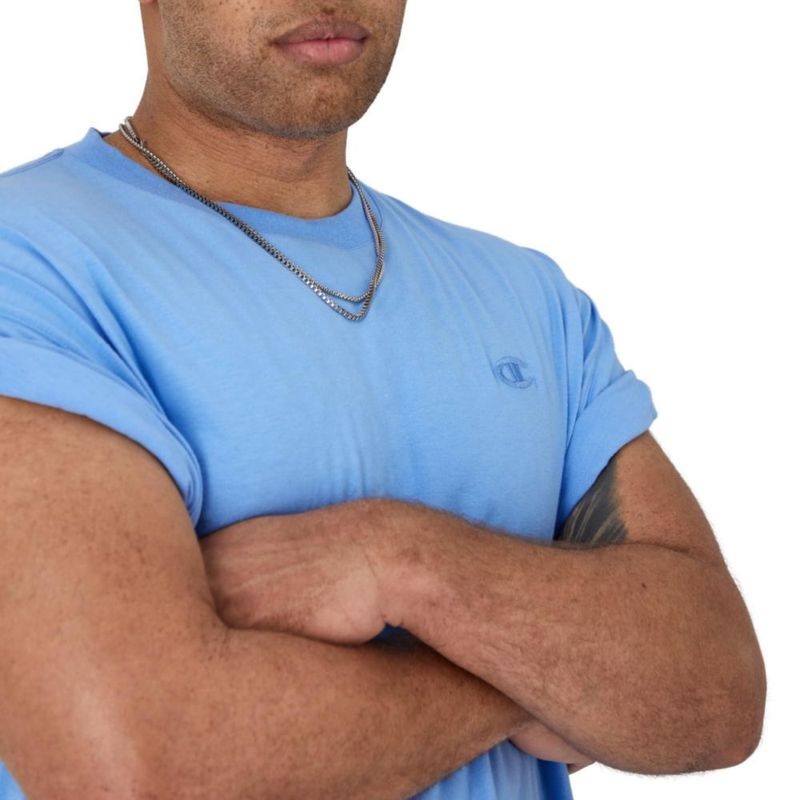 Camiseta Champion XXL Azul Suizo de Algodón