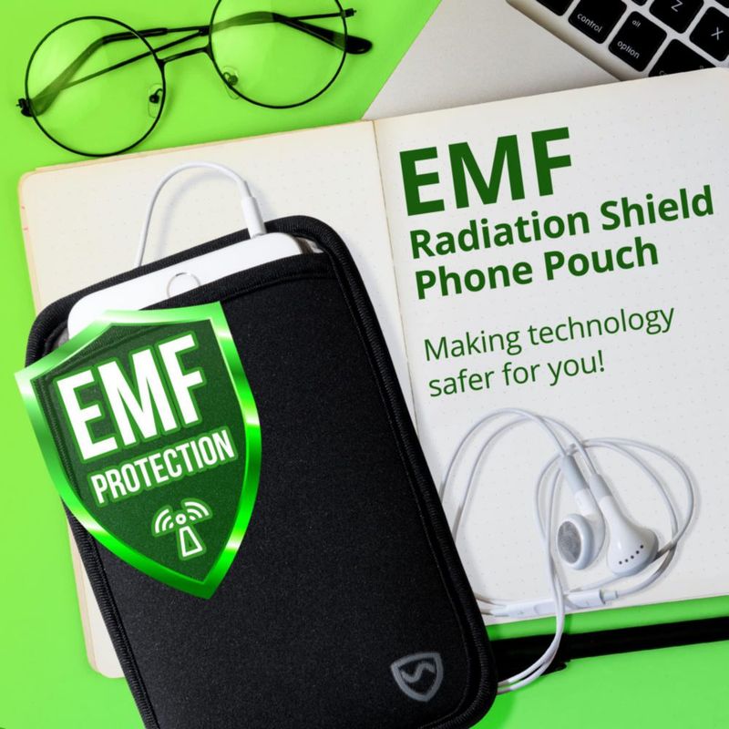 Funda para móvil SYB Bloqueador EMF XXL 11 x 19 cm negra