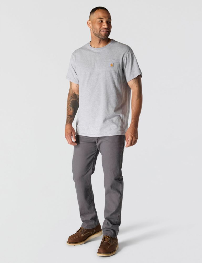 Camiseta Carhartt 3XL/Tall gris jaspeado con bolsillo