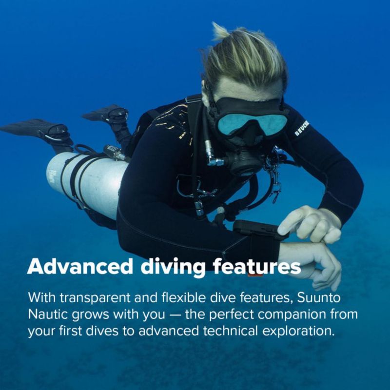 Computadora de Buceo SUUNTO Nautic con Pantalla AMOLED