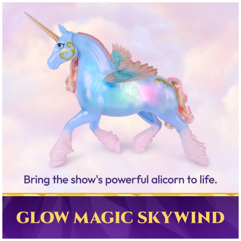 Figurita de juguete Unicorn Academy Skywind con luces y sonidos