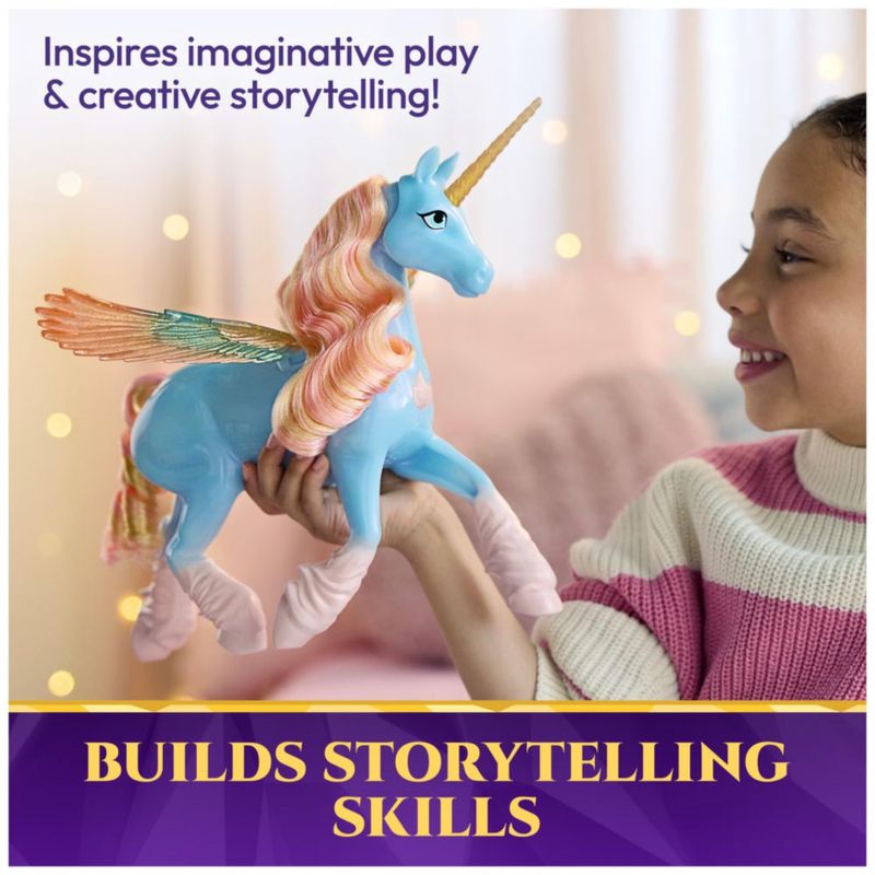 Figurita de juguete Unicorn Academy Skywind con luces y sonidos