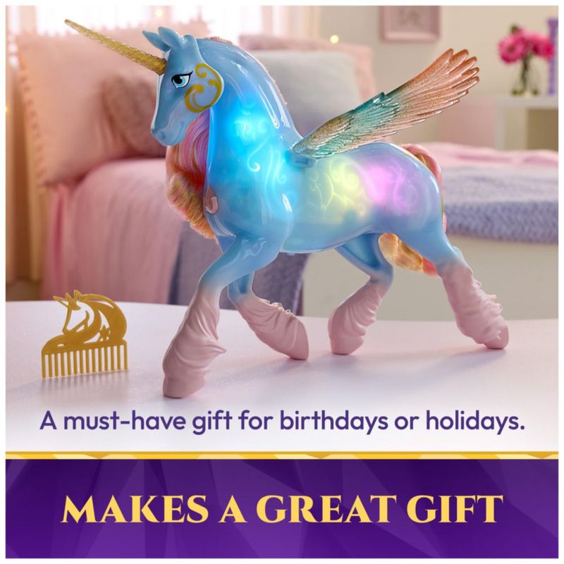 Figurita de juguete Unicorn Academy Skywind con luces y sonidos