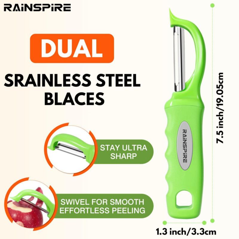 Pelador de Verduras Rainspire 20 cm Verde (1 unidad)