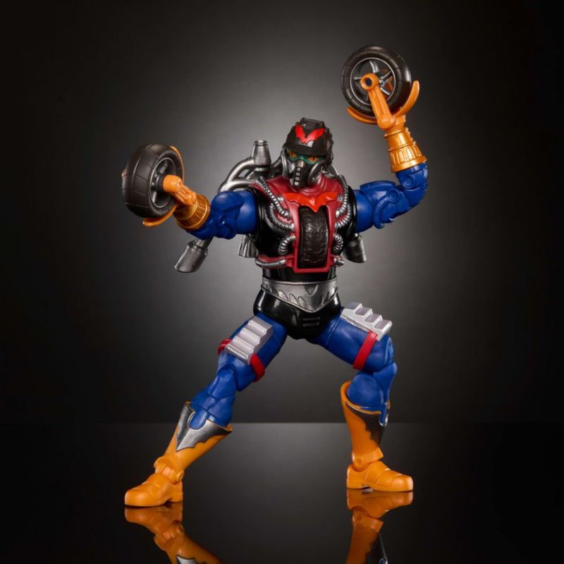 Figura de acción Masters of the Universe Masterverse Dragstor New Etheria 7 pulgadas (178 cm) 30 puntos de articulación rueda ballesta y mano extra