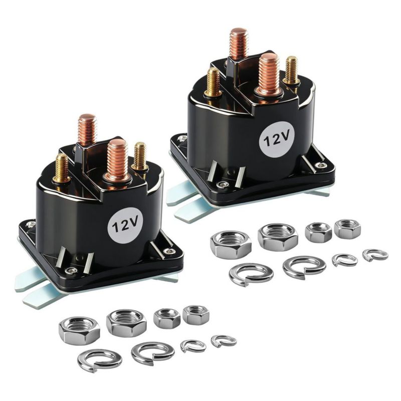 Relé Retepif 12V 100A 4 terminales 2 unidades