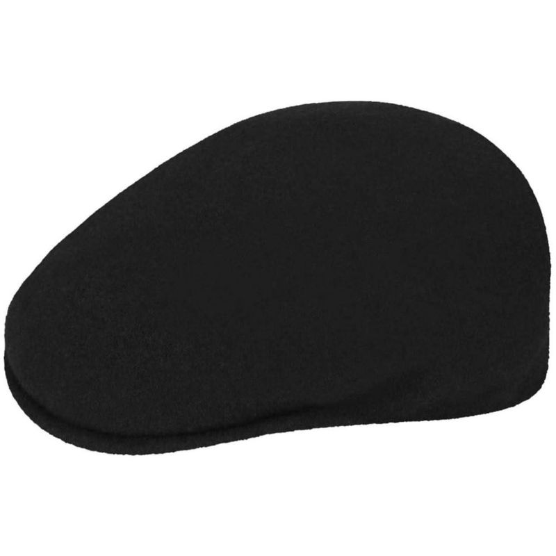 Gorra Kangol de Lana 504 Negra Fabricada en EE. UU.
