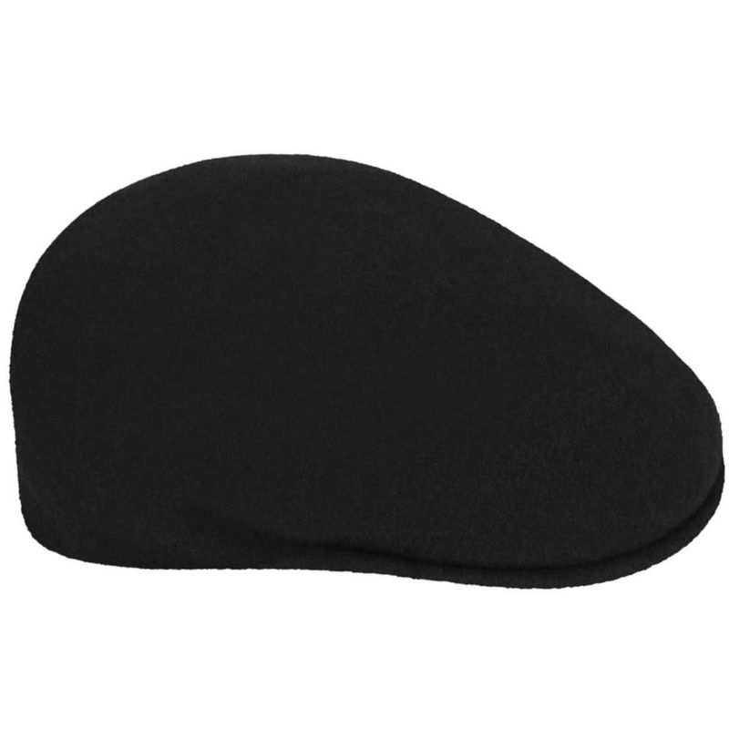 Gorra Kangol de Lana 504 Negra Fabricada en EE. UU.
