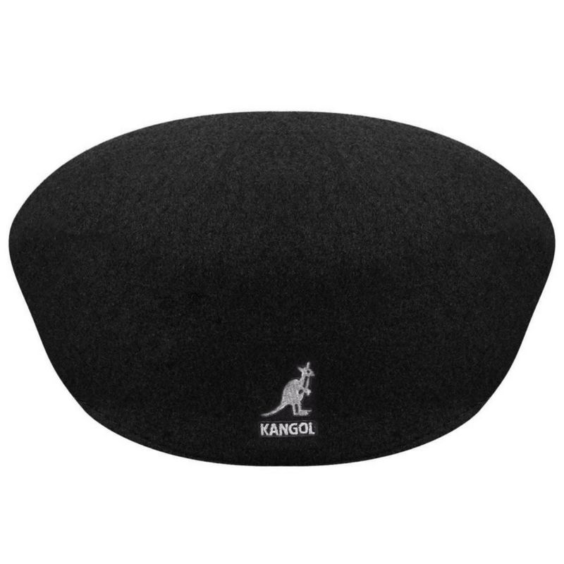 Gorra Kangol de Lana 504 Negra Fabricada en EE. UU.