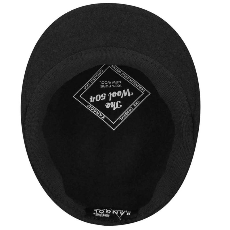 Gorra Kangol de Lana 504 Negra Fabricada en EE. UU.