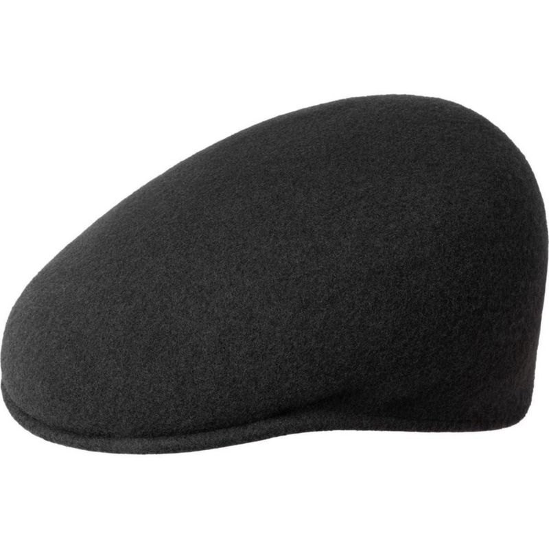 Gorra Kangol de Lana 504 Negra Fabricada en EE. UU.