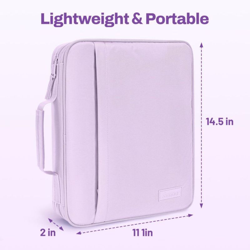 Carpeta SUNEE 25 cm 175 hojas con 5 separadores color lavanda púrpura