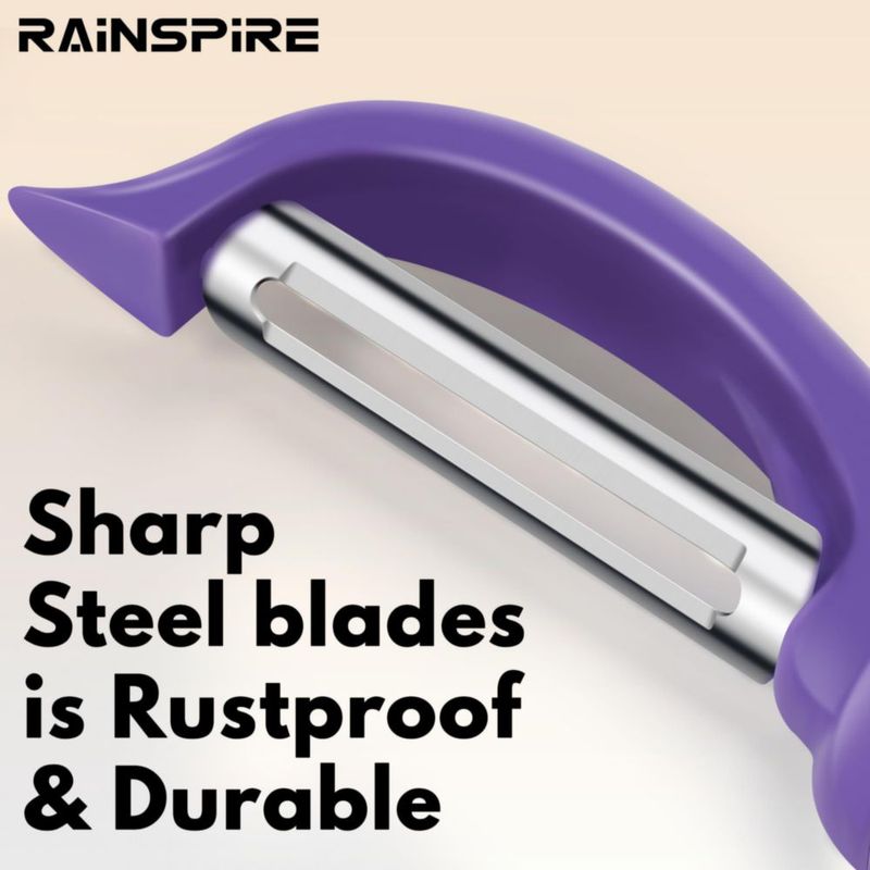 Pelador de Verduras Rainspire 20 cm Morado (2 unidades)