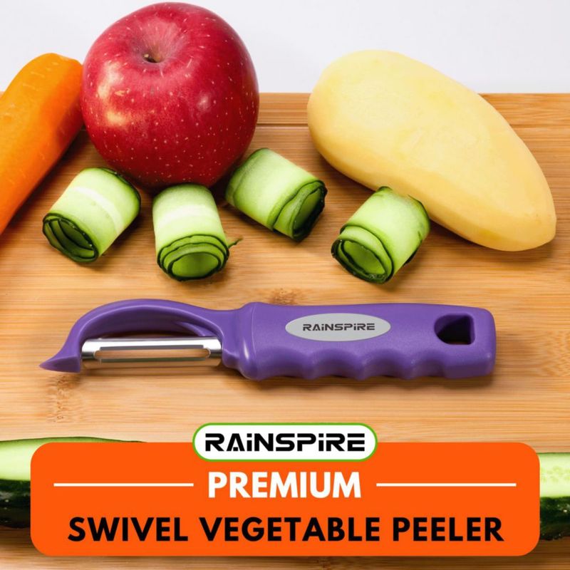Pelador de Verduras Rainspire 20 cm Morado (2 unidades)