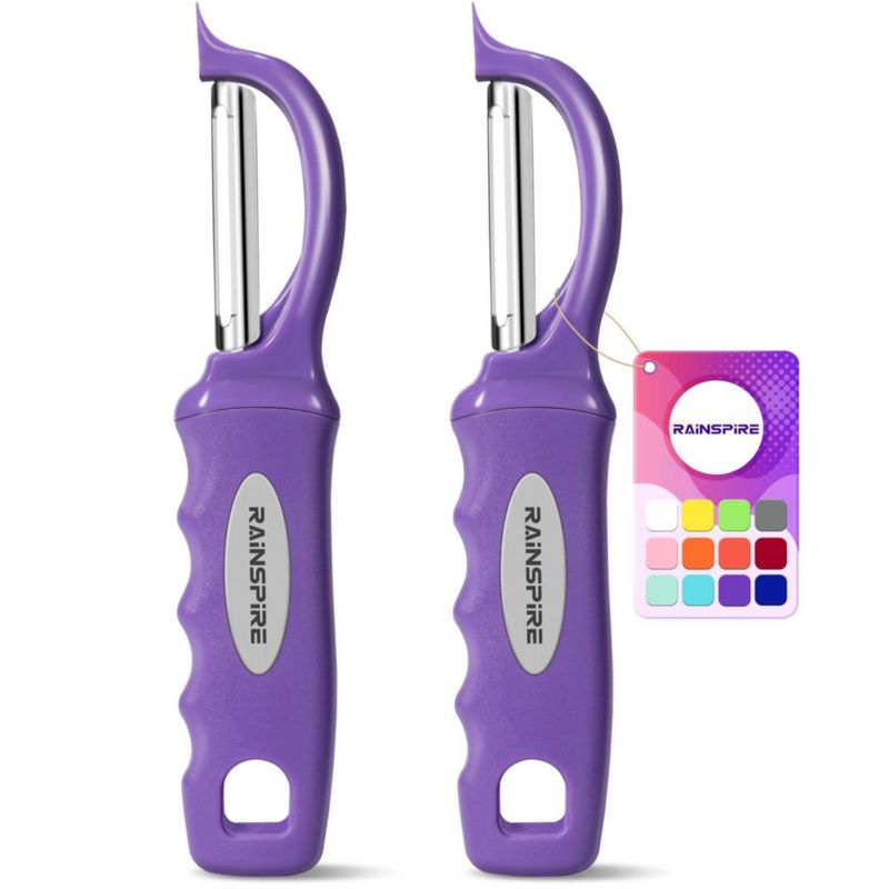 Pelador de Verduras Rainspire 20 cm Morado (2 unidades)