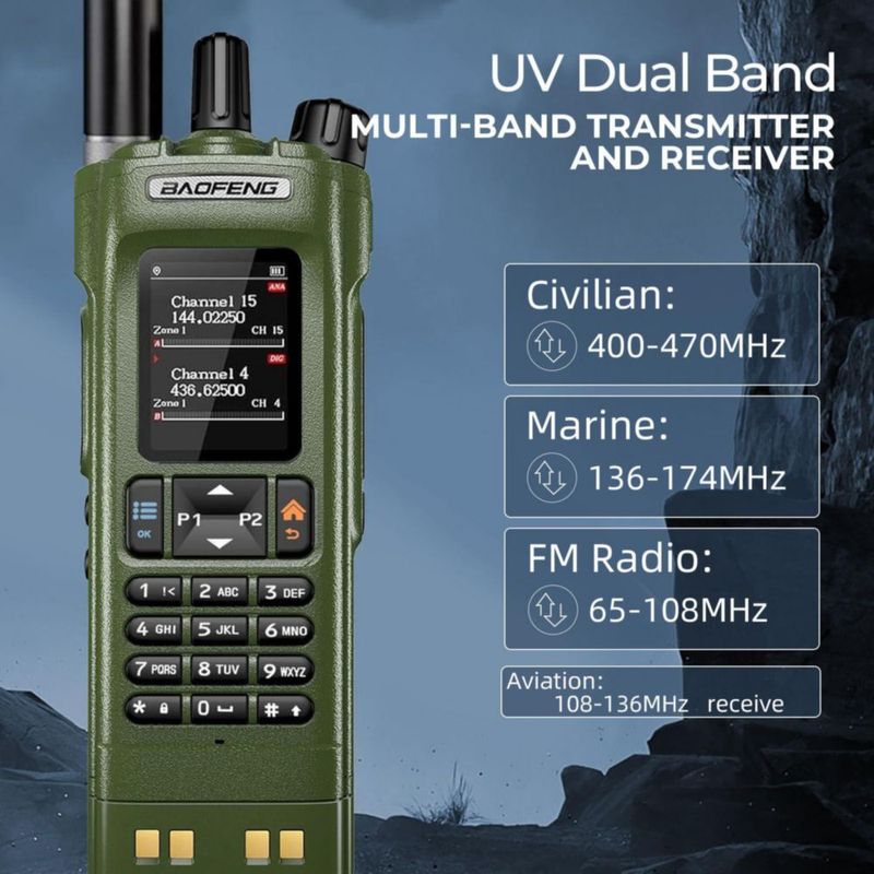 Radio de Dos Vías BAOFENG DM32 DMR 10W GPS Tipo-C