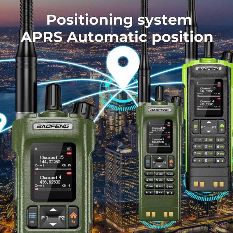 Radio de Dos Vías BAOFENG DM32 DMR 10W GPS Tipo-C