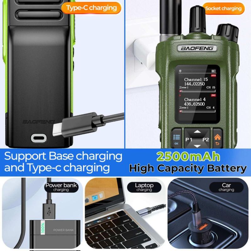 Radio de Dos Vías BAOFENG DM32 DMR 10W GPS Tipo-C