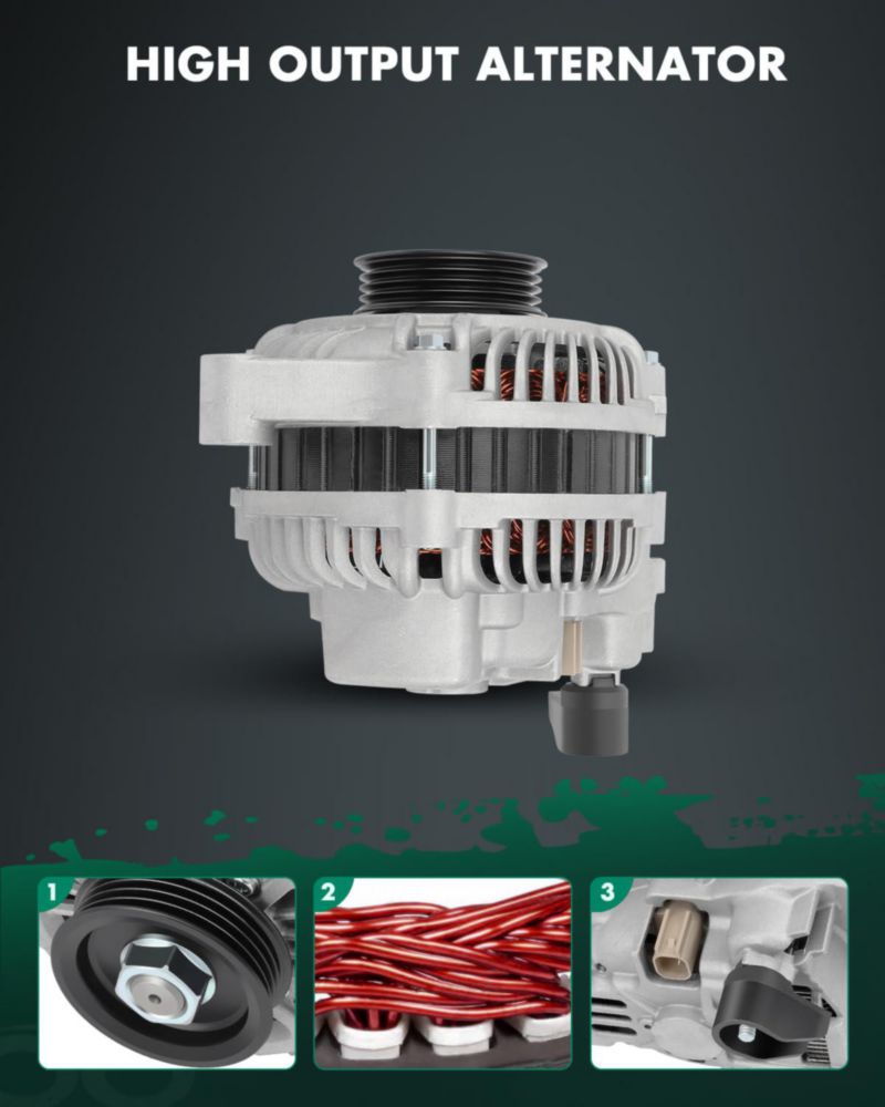 SCITOO Alternador Nuevo 100A 2.4L L4 compatible con Chrysler PT Cruiser 2006‑2010