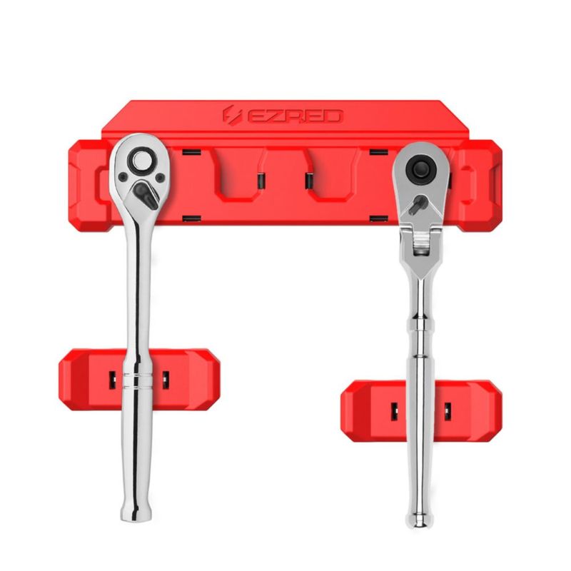 Soporte Magnético para Trinquetes EZRED 3/8" Rojo Capacidad para 4 Trinquetes