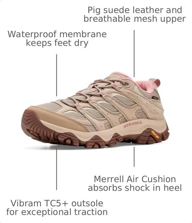 Zapato de senderismo Merrell Moab 3 impermeable talla 7