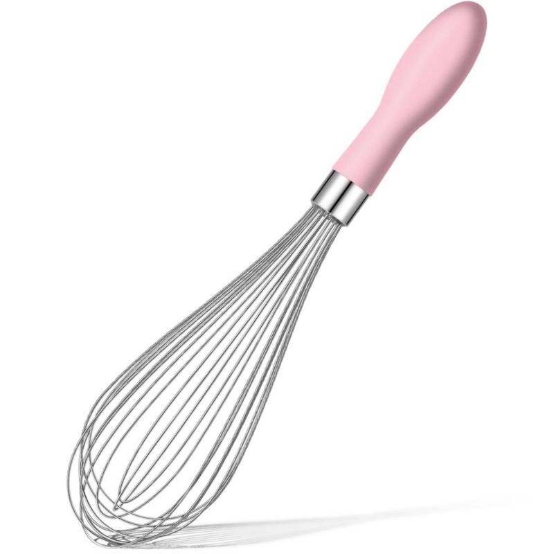 Batidor Rainspire de 30 cm Acero Inoxidable con Mango Rosa