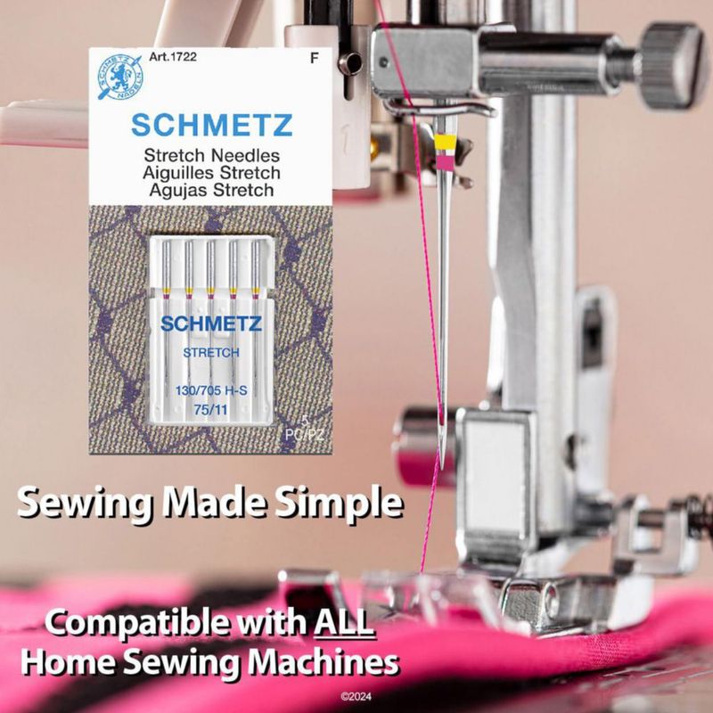 Agujas para máquina de coser SCHMETZ Stretch 75/11 (paquete de 5)