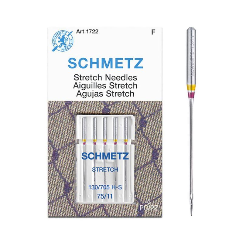 Agujas para máquina de coser SCHMETZ Stretch 75/11 (paquete de 5)