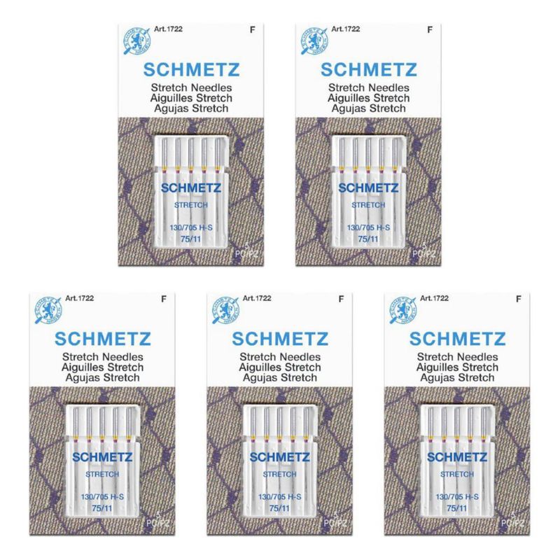 Agujas para máquina de coser SCHMETZ Stretch 75/11 (paquete de 5)