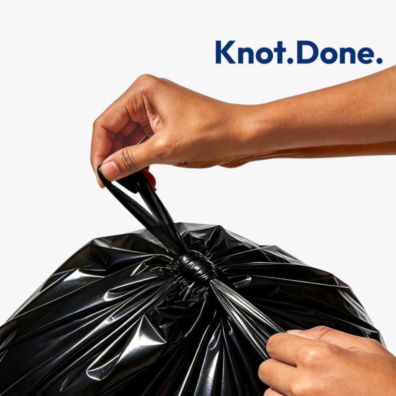 Bolsas de basura KeenEcho 4 gal 50 uds negro plástico oceánico