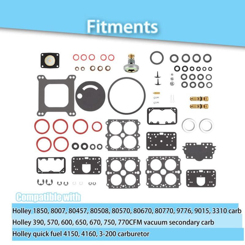 Kit de carburador VORIPO Holley 4160 600‑850 CFM