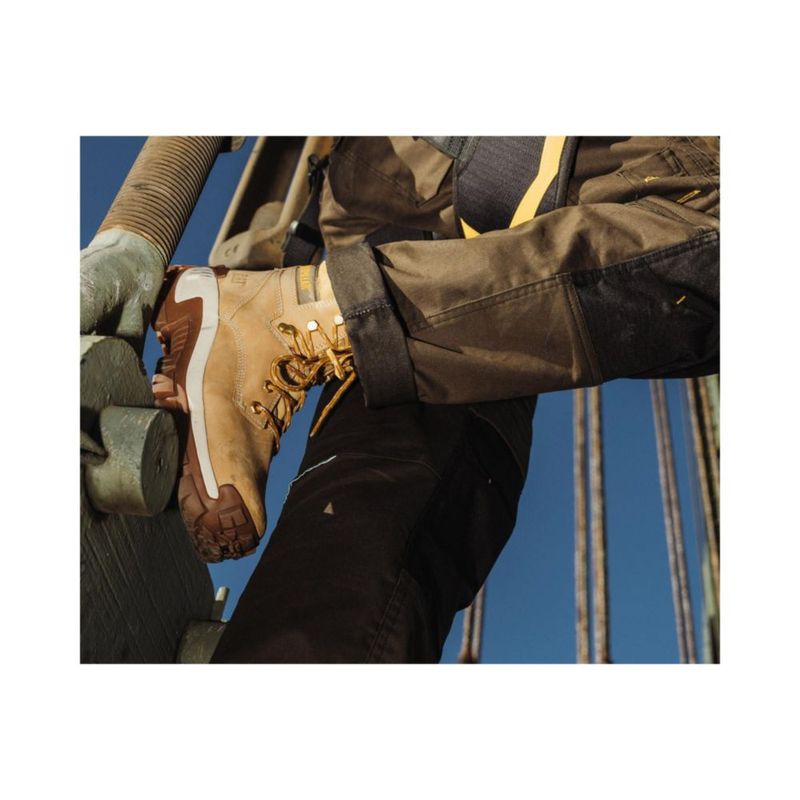 Bota CAT Invader Hi con puntera de acero Honey Reset 30 cm