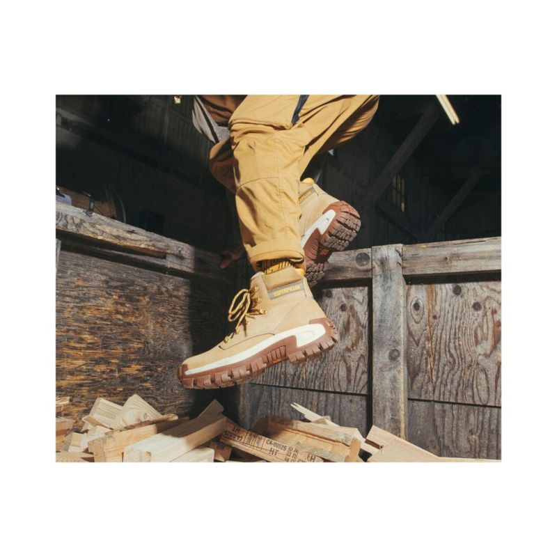 Bota CAT Invader Hi con puntera de acero Honey Reset 30 cm