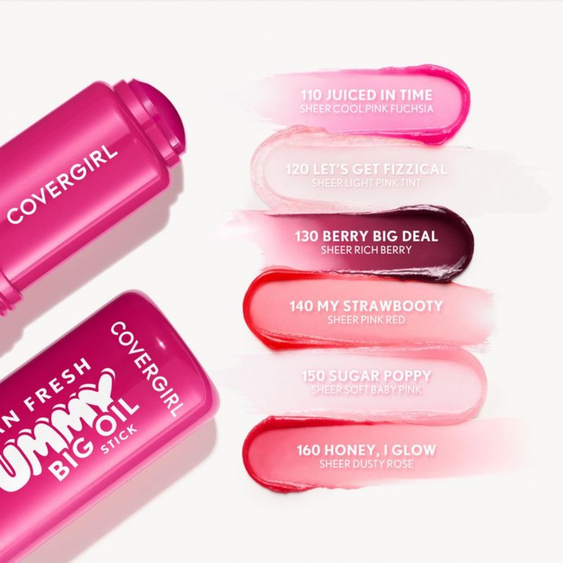 Bálsamo labial COVERGIRL Yummy Big Oil 110 Fucsia