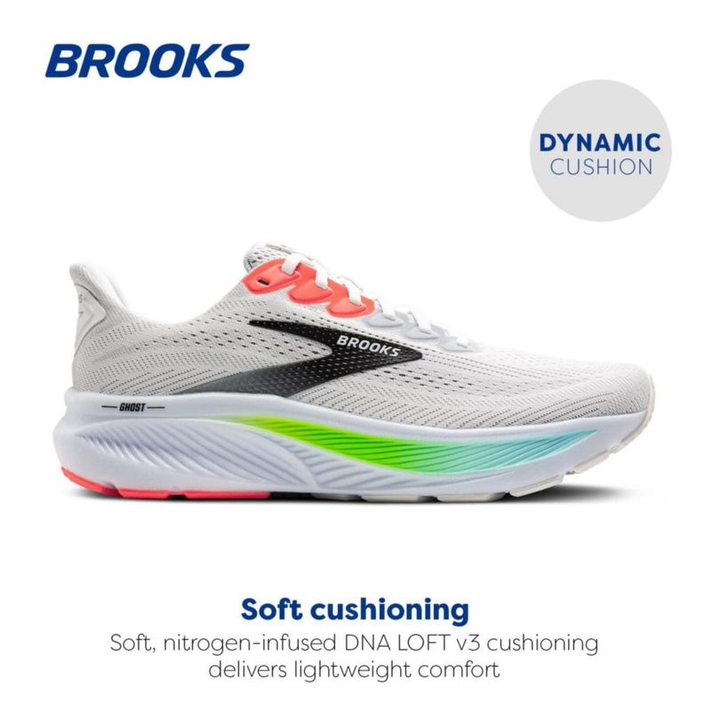 Zapatilla de running Brooks Ghost 17 24 cm Blanco/Rosa