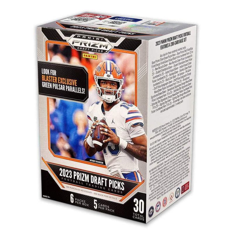 Caja de 6 sobres de tarjetas coleccionables Panini Prizm Draft Picks