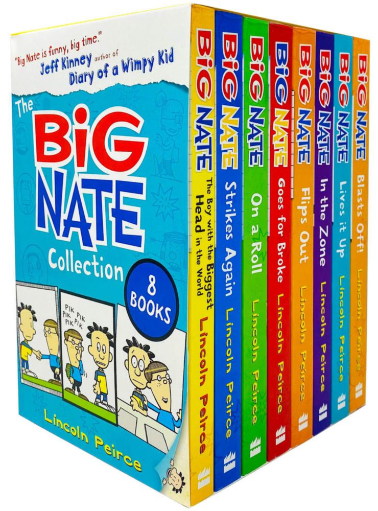 Caja de presentación de ficción HarperCollins – 8 copias de Big Nate