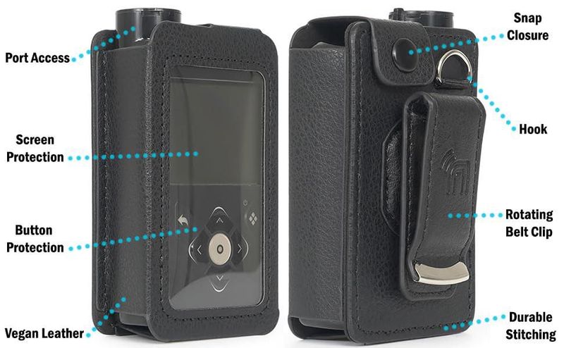 Funda para bomba de insulina Nakedcellphone 780G/770G/670G negra
