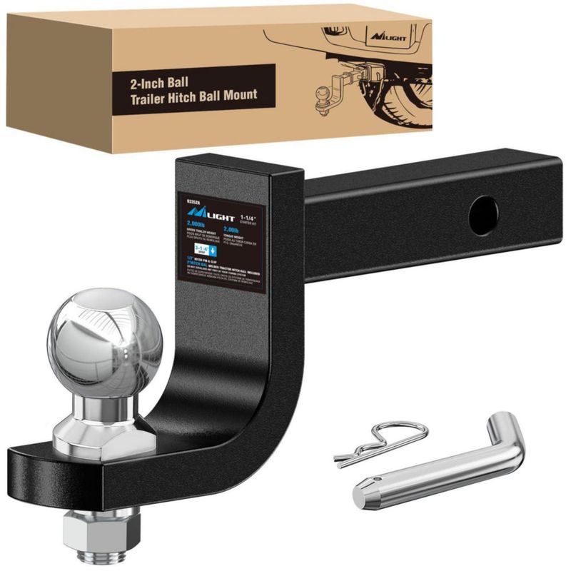 Montaje de Bola de Enganche Nilight 2" para Receptor 1-1/4"