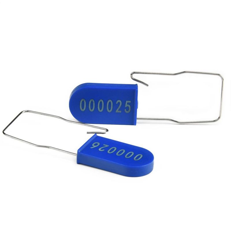 Candado de Plástico Azul Antimanipulación LeadSeals – 100 unidades