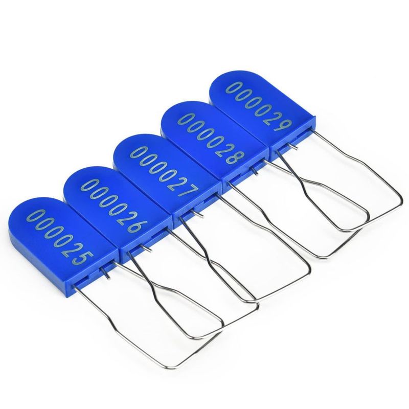 Candado de Plástico Azul Antimanipulación LeadSeals – 100 unidades