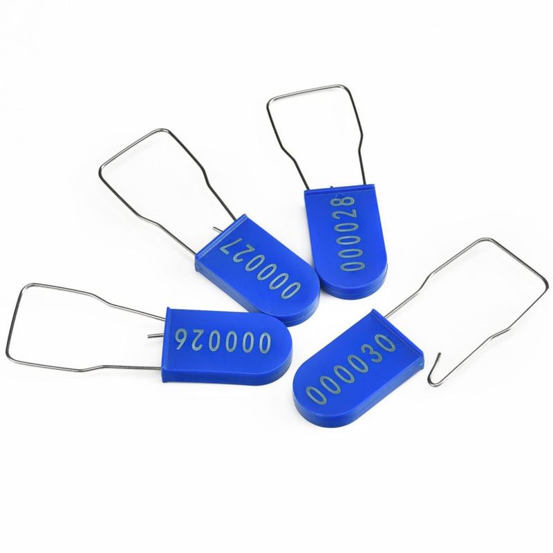 Candado de Plástico Azul Antimanipulación LeadSeals – 100 unidades