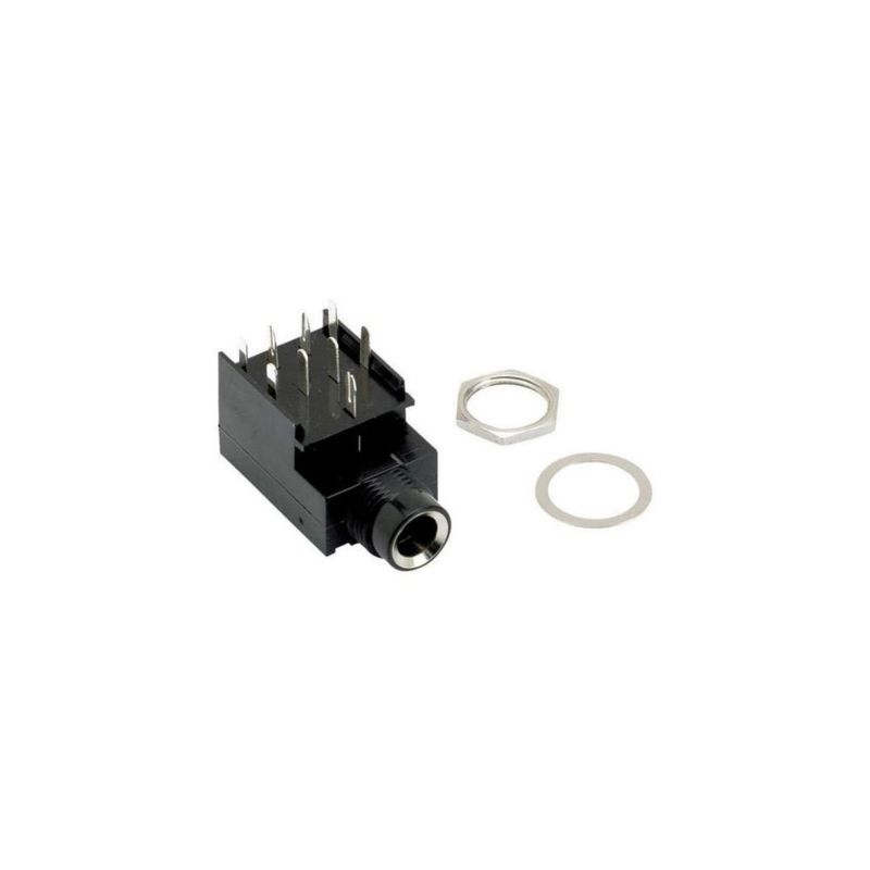 Jack de Amplificador Fender 1/4" Cromado Estéreo