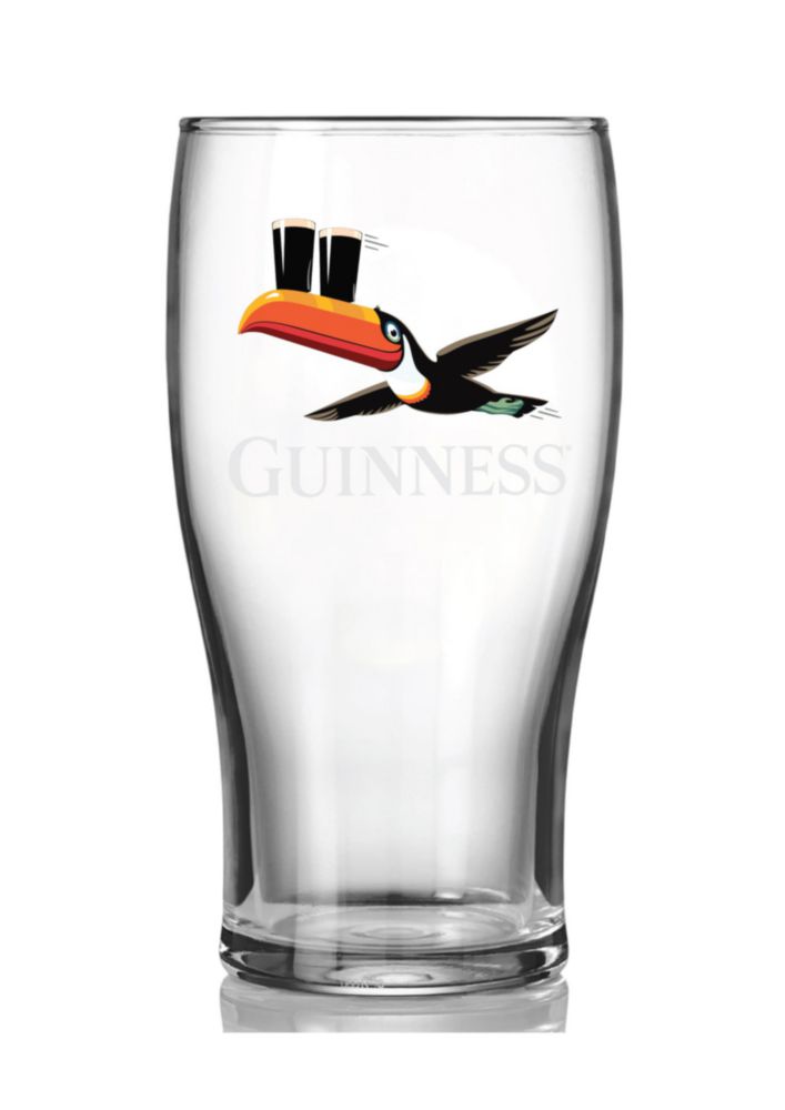 Set de Regalo de Vasos de Pinta Guinness – Pack de 4 | Merchandising Oficial | Barware Clásico de Pub Irlandés | Vaso de Cerveza de Regalo para
